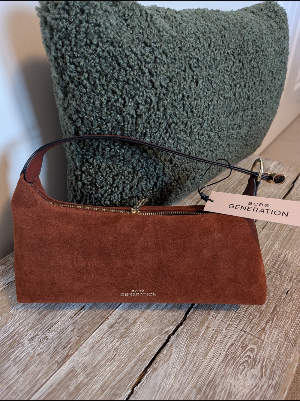 BCBGeneration NWT Vegan Suede Micro HandBag